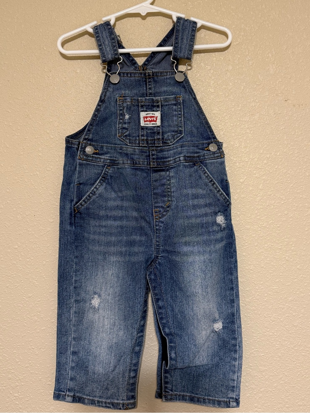 Levi's Dark Blue Kids Denim Overalls